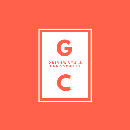 Orange GC Driveways & Landscapes Logo